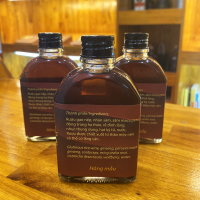 100ml chai thử - Rượu Sâm Maca & Thảo mộc - Royal D