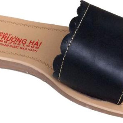 Dép nữ quai ngang 1 bản da bò đế đúc cao cấp Trường Hải QNN0156
