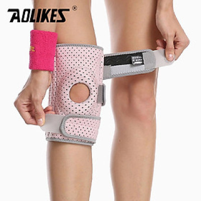 Bó gối thể thao lỗ khí thoáng mát AOLIKES A-7912B Four spring sport knee support