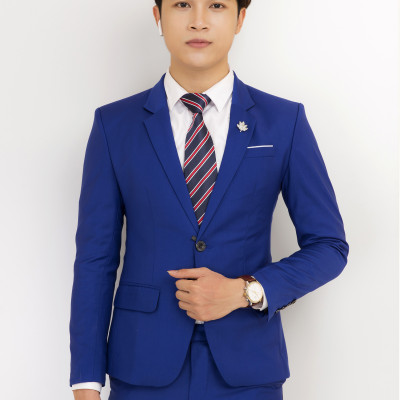 Áo vest nam Titishop AVN298 Xanh 2 nút