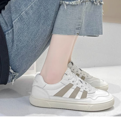 Giày thể thao nữ phong cách cá tính, thoáng khí, đế cao su đúc, chống trơn trượt hạn chế mòn  - gnu2061