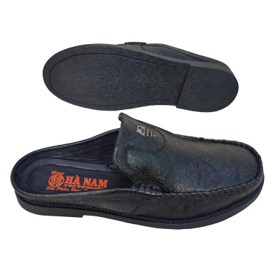 Dép Bít Mũi Nam Da Bò Thật TiTi ĐÔ Cao Cấp GSB20130d