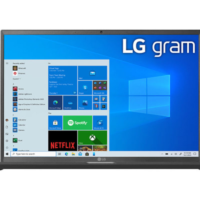Máy Tính Xách Tay Laptop LG Gram 14Z90P-G.AH75A5 Core i7-1165G7/ RAM 16GB 4266MHz/ M.2(2280) Dual SSD slots - NVME:  512GB/ Intel Iris Xe Graphics / 14.0"(30.2cm) WUXGA (1920*1200) IPS/ / BT 5.1/ Pin 72WHrs/ Obsidian Black/ Win 10/ 999g - Hàng Chính Hãng
