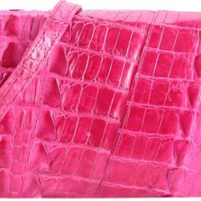 Túi Đeo Chéo 2 Gai Nữ Da Cá Sấu Huy Hoàng HT6250 (14.5 x 24.5 cm) - Hồng