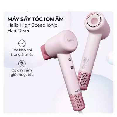 Máy Sấy Tóc Halio High Speed Ionic Hair Dryer - Hàng Chính Hãng