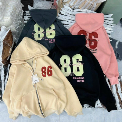 Áo khoát nỉ nữ 86 Form Rộng Chất Nỉ Dày Tay Bồng cực chất mẫu mới-A2066