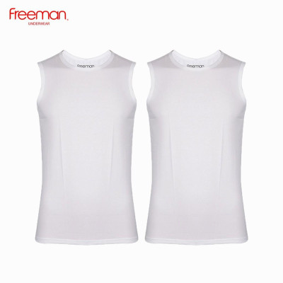 Combo 2 Áo thun nam ba lỗ chất liệu cotton thoáng mát FREEMAN ASF206