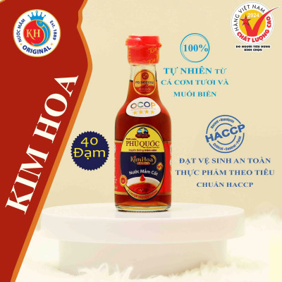 Nước Mắm Cốt Kim Hoa Phú Quốc Hộp 60ml - Hộp 8 chai - mỗi chai 60ml