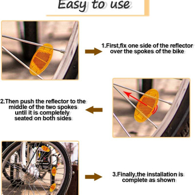 Đèn phản quang xe đạp Kiotool gắn căm đũa lan hoa xe đạp