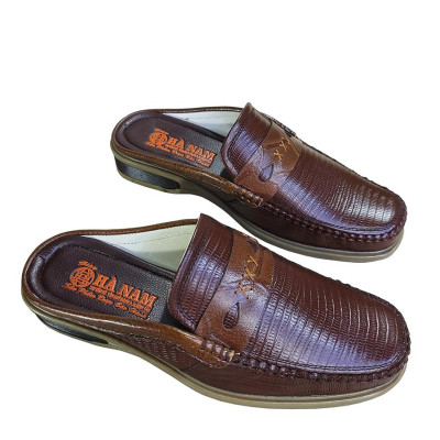 Dép Bít Mũi Nam Da Bò Thật TiTi ĐÔ Cao Cấp GSB20162