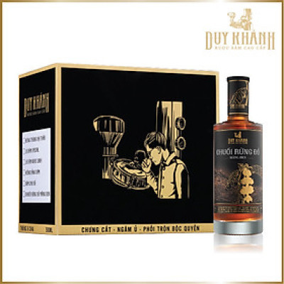 Thùng 6 Chai Chuối Rừng Đỏ Măng Đen