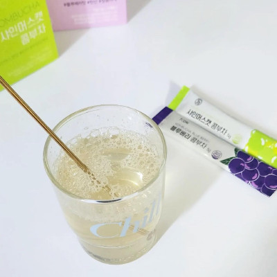 Trà Kombucha Detox Healslab Vị Nho Xanh Thơm Mát Giải Nhiệt Nhập Khẩu Hàn Quốc