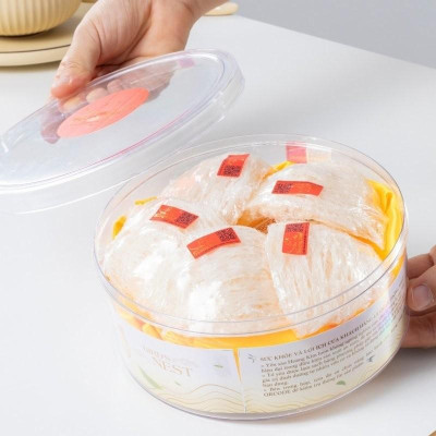 [CHÍNH HÃNG] Yến Sào Hoàng Kim - Hộp Quà Lộc Phát Phú Quý (50g Tổ Yến Thượng Hạng & 4 Hũ Yến Mix 2 Vị) - Quà Tết Doanh Nghiệp, Biếu Tặng Đối Tác