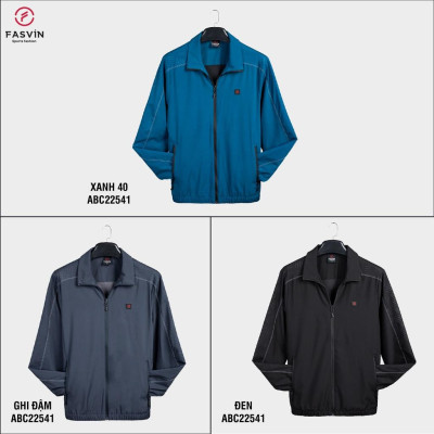 Áo gió nam thể thao Fasvin 02 lớp chất liệu cao cấp mềm mại co giãn ABC22541.HN