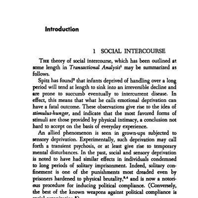 Games People Play: The Psychology of Human Relationships