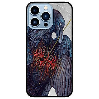 Ốp lưng dành cho Iphone 13 Mini - Iphone 13 - Iphone 13 Pro -  Iphone 13 Pro Max - Chú Chim Cầm Hoa