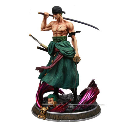 Mô Hình Zoro 2 Đầu 3 Kiếm Dáng Chiến Đấu 21cm Mô Hình One Piece Cao Cấp, Figure Mô Hình Anmie One Piece Luffy Vua Hải Tặ
