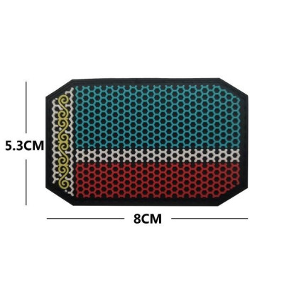 Patch_miếng dán velcro PVC huy hiệu Chechnya_chiến thuật