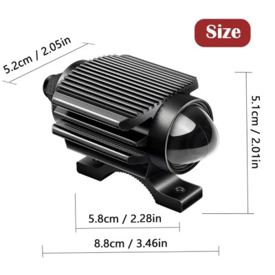 Đèn FX02 Trợ Sáng Bi Cầu Cao Cấp – Mẫu Mới Siêu Sáng Lắp Xe Máy Và Ô Tô, ĐÈN TRANG TRÍ , ĐỒNG HỒ TREO TƯỜNG