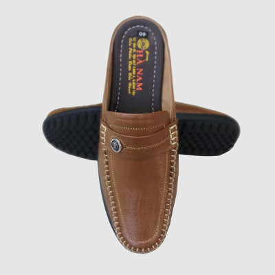 Dép Bít Mũi Nam HÀ NAM Da Bò Thật Cao Cấp GSB20120