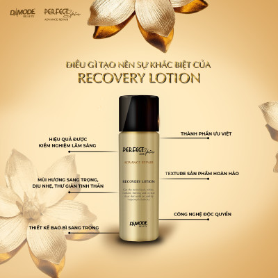 Nước thần tái tạo phục hồi trắng da ngăn lão hóa PERFECT SKIN ADVANCE REPAIR RECOVERY LOTION DAMODE chai 130ml