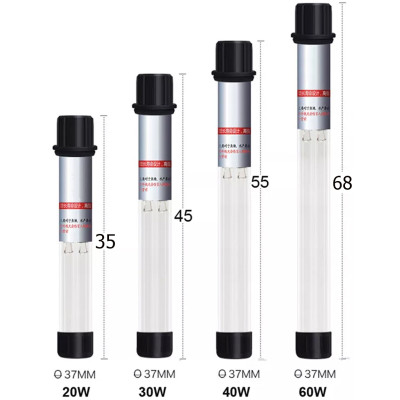 Đèn UV 20W Sterilization King Bóng Kép cao cấp, diệt tảo, diệt khuẩn cho bể cá, hồ cá, hồ thủy sinh siêu sạch ( Trắng) 