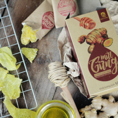 Combo 3 Hộp Mứt Gừng Nướng Mật Ong Hải Long (120g / Hộp)